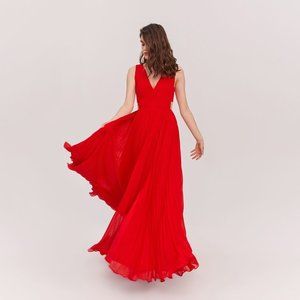 Fame and Partners Red Maxi Dress